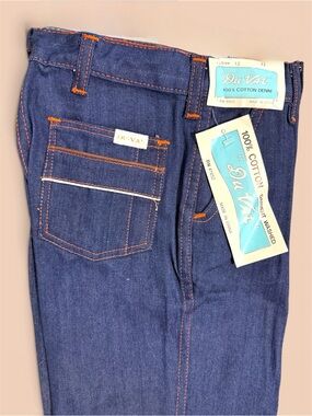 Deadstock Kid’s Blue Cotton Denim Jeans